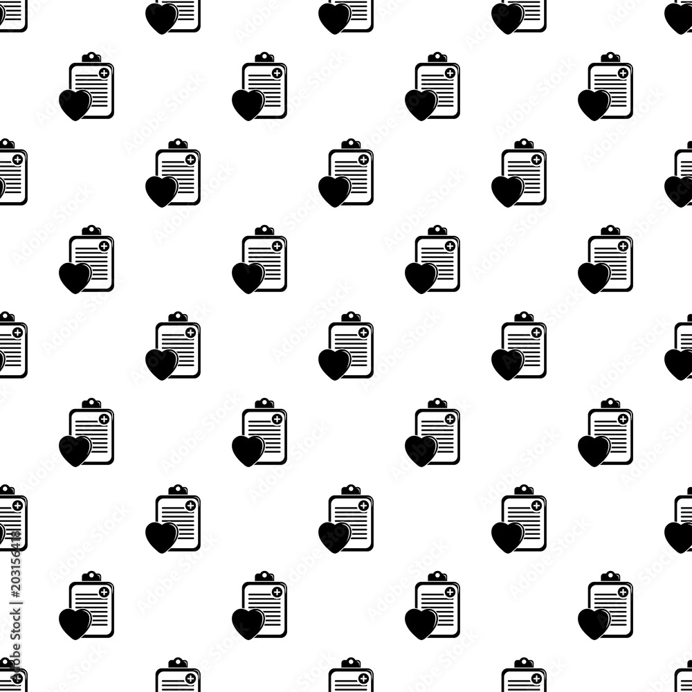 Poster patient card pattern vector seamless repeating for any web design