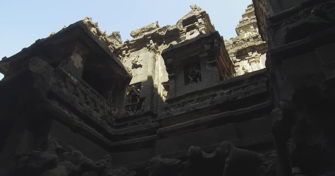 Ellora Cave Ruins in India (4k)