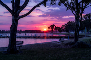 Sunset over Paynesville