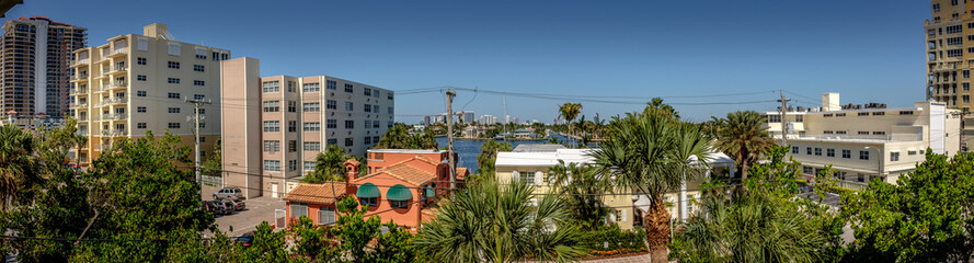 Fototapeta na wymiar Fort Lauderdale Intracoastal skyline