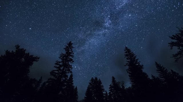Milky Way Starry Sky Time-Lapse