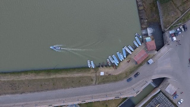 Video a&eacute;reo de la Presa de San Miguel Regla, Hidalgo.