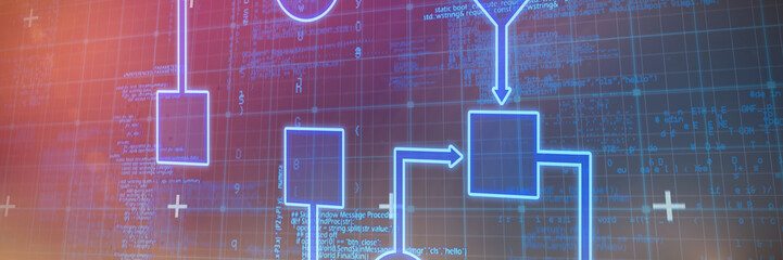 Schema  against blue data and matrix