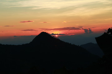 Mountain view is ideal for background.