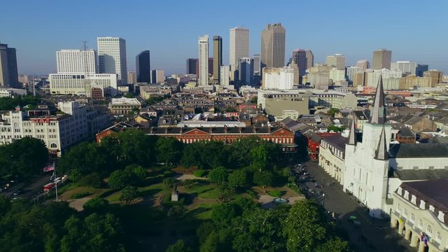 New Orleans aerial skyline cityscape 2