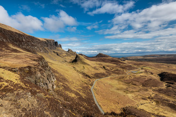 The Quiraing on Isle of Skye Scotland