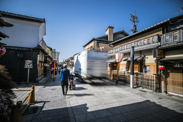 Fototapeta na wymiar 京都の街並み風景