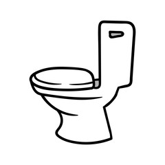Cartoon Toilet Illustration
