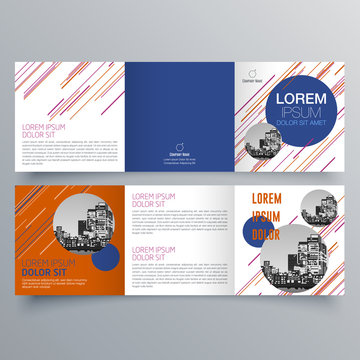 Brochure design, brochure template, creative tri-fold, trend brochure