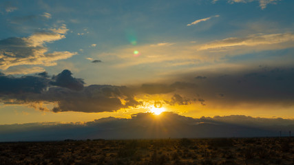 Fototapeta na wymiar Mojave Desert Sunset