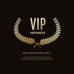 Luxury vip labels and objects - obrazy, fototapety, plakaty