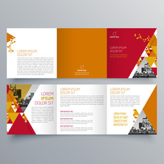 Naklejka na ściany i meble Brochure design, brochure template, creative tri-fold, trend brochure
