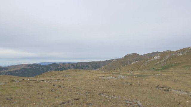 Mountains and fields 