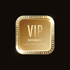 Luxury vip labels and objects