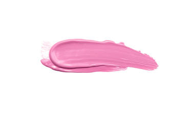 Foundation color sample smeared on white background