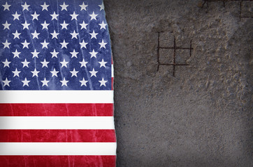 Grunge background USA Flag