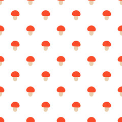 Seamless pattern of mushroom