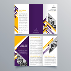 Brochure design, brochure template, creative tri-fold, trend brochure