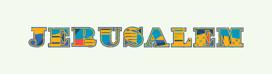 Jerusalem Concept Word Art Illustration