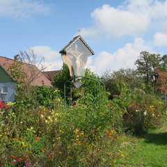 Jesus crucified, typical of a Bavarian village