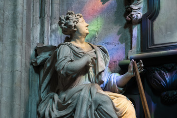 Naklejka premium Notre Dame du Sablon Brussels Belgium