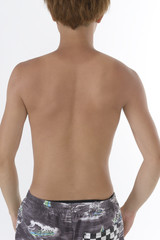 Fototapeta premium 若い男性の引き締まった背中