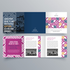 Brochure design, brochure template, creative tri-fold, trend brochure