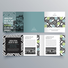Fototapeta na wymiar Brochure design, brochure template, creative tri-fold, trend brochure