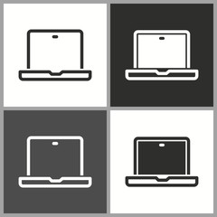 Laptop vector icon