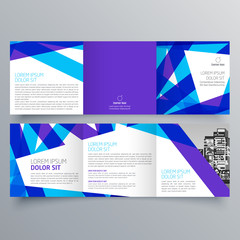 Fototapeta premium Brochure design, brochure template, creative tri-fold, trend brochure