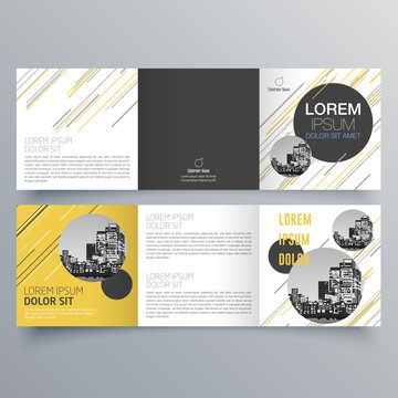 Brochure design, brochure template, creative tri-fold, trend brochure