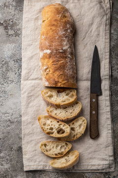 homemade italian ciabatta bread