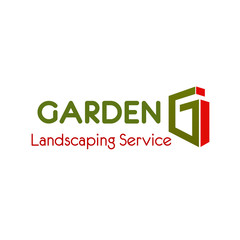 Garden lanscaping vector letter G icon