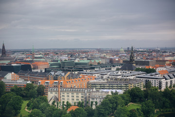 Fototapeta na wymiar View over Copenhagen from Above