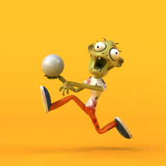 Fun zombie - 3D Illustration