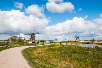 Mills and water channel in a good day