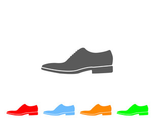 Modern classic office shoes icon