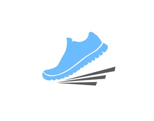 Tuinposter Men running shoes icon © kaif