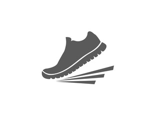 Faster sports shoes icon