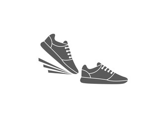 Sports shoes walking icon 