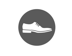 Office casual shoes flat icon