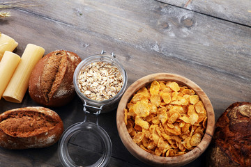 whole grain products with complex carbohydrates