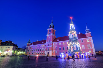 Fototapeta na wymiar Natale a Varsavia