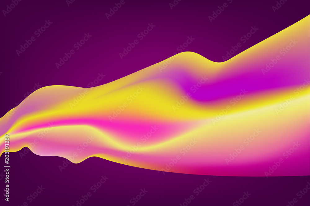 Poster abstract curve background colorful gradients.