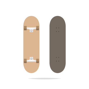 Skateboard vector isolated