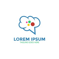 cloud logo. vector illustration. icon. logo