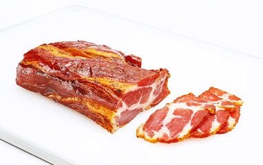 appetizing balyk from pork