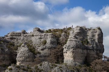 Sur les falaises du chaos de Montpellier-le-Vieux