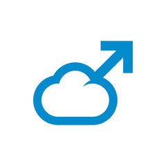 Cloud Man Logo Icon Design