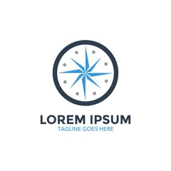 compass logo. vector illustration. icon